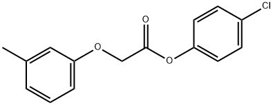 4-chlorophenyl (3-methylphenoxy)acetate Struktur