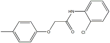 N-(2-chlorophenyl)-2-(4-methylphenoxy)acetamide Struktur