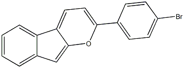 2-(4-bromophenyl)indeno[2,1-b]pyran Struktur