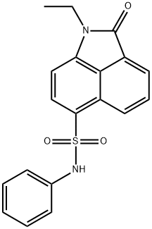 1-ethyl-2-oxo-N-phenyl-1,2-dihydrobenzo[cd]indole-6-sulfonamide Struktur