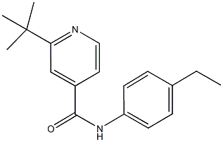 2-tert-butyl-N-(4-ethylphenyl)isonicotinamide Struktur