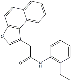 N-(2-ethylphenyl)-2-naphtho[2,1-b]furan-1-ylacetamide Struktur