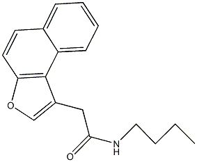 N-butyl-2-naphtho[2,1-b]furan-1-ylacetamide Struktur