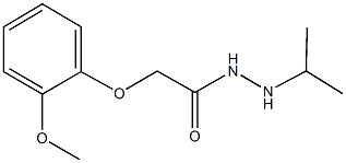 N'-isopropyl-2-(2-methoxyphenoxy)acetohydrazide Struktur