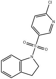 1-[(6-chloro-3-pyridinyl)sulfonyl]indoline Struktur