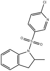 1-[(6-chloro-3-pyridinyl)sulfonyl]-2-methylindoline Struktur