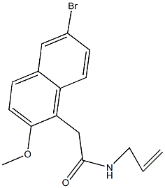 N-allyl-2-(6-bromo-2-methoxy-1-naphthyl)acetamide Struktur