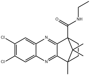 6,7-dichloro-N-ethyl-12,15,15-trimethyl-3,10-diazatetracyclo[10.2.1.0~2,11~.0~4,9~]pentadeca-2(11),3,5,7,9-pentaene-1-carboxamide Struktur