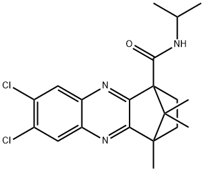 6,7-dichloro-N-isopropyl-12,15,15-trimethyl-3,10-diazatetracyclo[10.2.1.0~2,11~.0~4,9~]pentadeca-2(11),3,5,7,9-pentaene-1-carboxamide Struktur