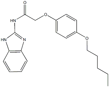 N-(1H-benzimidazol-2-yl)-2-[4-(pentyloxy)phenoxy]acetamide Struktur