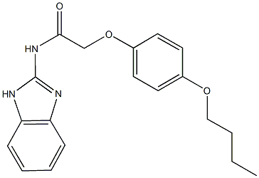 N-(1H-benzimidazol-2-yl)-2-(4-butoxyphenoxy)acetamide Struktur