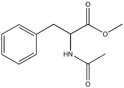 methyl 2-(acetylamino)-3-phenylpropanoate Struktur