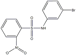 N-(3-bromophenyl)-2-nitrobenzenesulfonamide Struktur