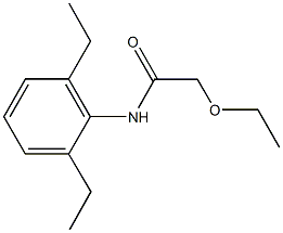 N-(2,6-diethylphenyl)-2-ethoxyacetamide Struktur