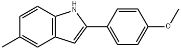 2-(4-methoxyphenyl)-5-methyl-1H-indole Struktur