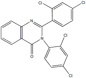 2,3-bis(2,4-dichlorophenyl)-4(3H)-quinazolinone Struktur