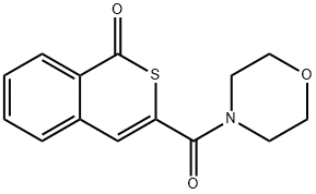 3-(4-morpholinylcarbonyl)-1H-isothiochromen-1-one Struktur