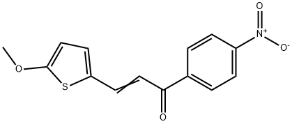 1-{4-nitrophenyl}-3-(5-methoxy-2-thienyl)-2-propen-1-one Struktur