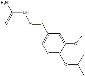 4-isopropoxy-3-methoxybenzaldehyde thiosemicarbazone Struktur