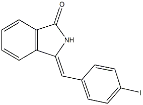 3-(4-iodobenzylidene)-1-isoindolinone Struktur