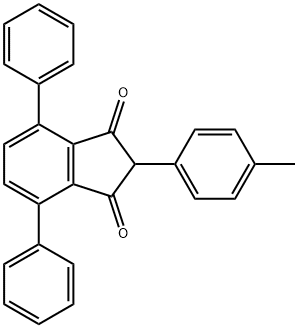 2-(4-methylphenyl)-4,7-diphenyl-1H-indene-1,3(2H)-dione Struktur