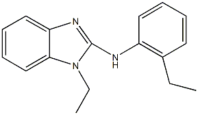 1-ethyl-N-(2-ethylphenyl)-1H-benzimidazol-2-amine Struktur