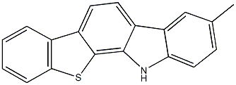 3-methyl-12H-[1]benzothieno[2,3-a]carbazole Struktur