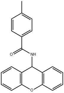 4-methyl-N-(9H-xanthen-9-yl)benzamide Struktur