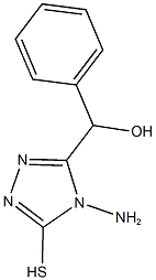 (4-amino-5-sulfanyl-4H-1,2,4-triazol-3-yl)(phenyl)methanol Struktur