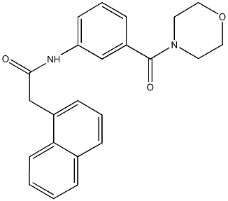 N-[3-(4-morpholinylcarbonyl)phenyl]-2-(1-naphthyl)acetamide Struktur