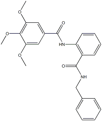 N-{2-[(benzylamino)carbonyl]phenyl}-3,4,5-trimethoxybenzamide Struktur