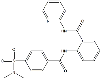 2-({4-[(dimethylamino)sulfonyl]benzoyl}amino)-N-(2-pyridinyl)benzamide Struktur