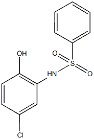 N-(5-chloro-2-hydroxyphenyl)benzenesulfonamide Struktur