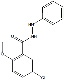 5-chloro-2-methoxy-N'-phenylbenzohydrazide Struktur