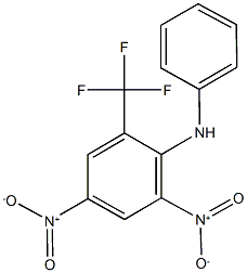 2,4-dinitro-N-phenyl-6-(trifluoromethyl)aniline Struktur