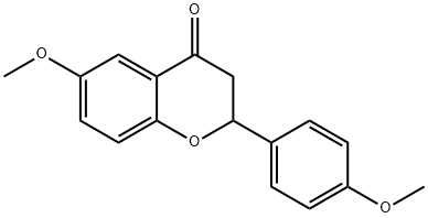 6-methoxy-2-(4-methoxyphenyl)-2,3-dihydro-4H-chromen-4-one Struktur