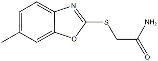 2-[(6-methyl-1,3-benzoxazol-2-yl)sulfanyl]acetamide Struktur