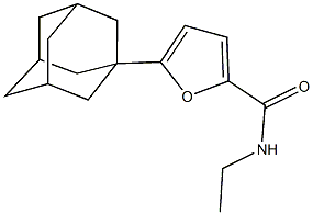 5-(1-adamantyl)-N-ethyl-2-furamide Struktur