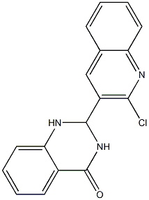 2-(2-chloro-3-quinolinyl)-2,3-dihydro-4(1H)-quinazolinone Struktur