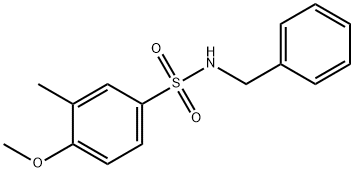 N-benzyl-4-methoxy-3-methylbenzenesulfonamide Struktur