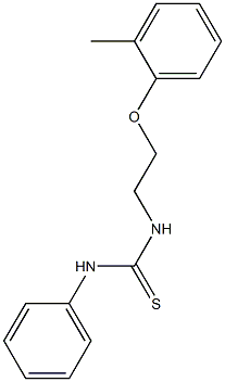 N-[2-(2-methylphenoxy)ethyl]-N'-phenylthiourea Struktur