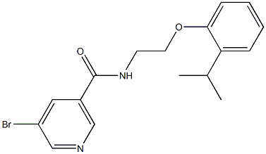 5-bromo-N-[2-(2-isopropylphenoxy)ethyl]nicotinamide Struktur