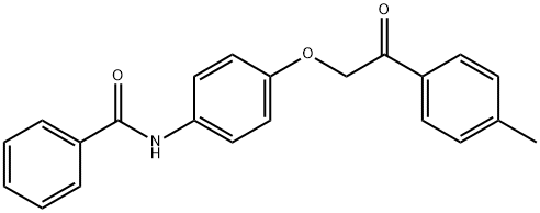 N-{4-[2-(4-methylphenyl)-2-oxoethoxy]phenyl}benzamide Struktur