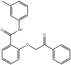 N-(3-methylphenyl)-2-(2-oxo-2-phenylethoxy)benzamide Struktur