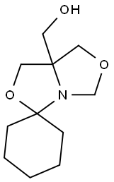 7a-(hydroxymethyl)dihydrospiro[1H-[1,3]oxazolo[3,4-c][1,3]oxazole3,1'-cyclohexane] Struktur