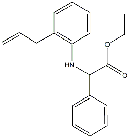 ethyl (2-allylanilino)(phenyl)acetate Struktur