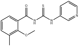 N-(2-methoxy-3-methylbenzoyl)-N'-pyridin-3-ylthiourea Structure