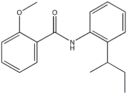 N-(2-sec-butylphenyl)-2-methoxybenzamide Struktur