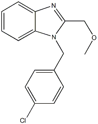 [1-(4-chlorobenzyl)-1H-benzimidazol-2-yl]methyl methyl ether Struktur