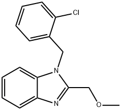 [1-(2-chlorobenzyl)-1H-benzimidazol-2-yl]methyl methyl ether Struktur